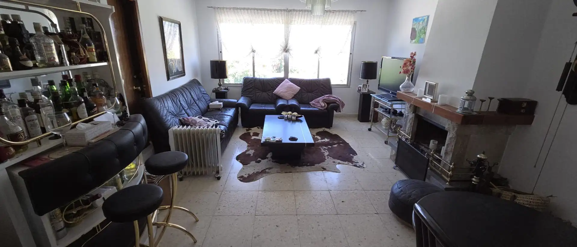 Wohnzimmer von Einfamilien-Reihenhaus zum Verkauf in Alhaurín de la Torre mit Klimaanlage, Privatgarten und Terrasse