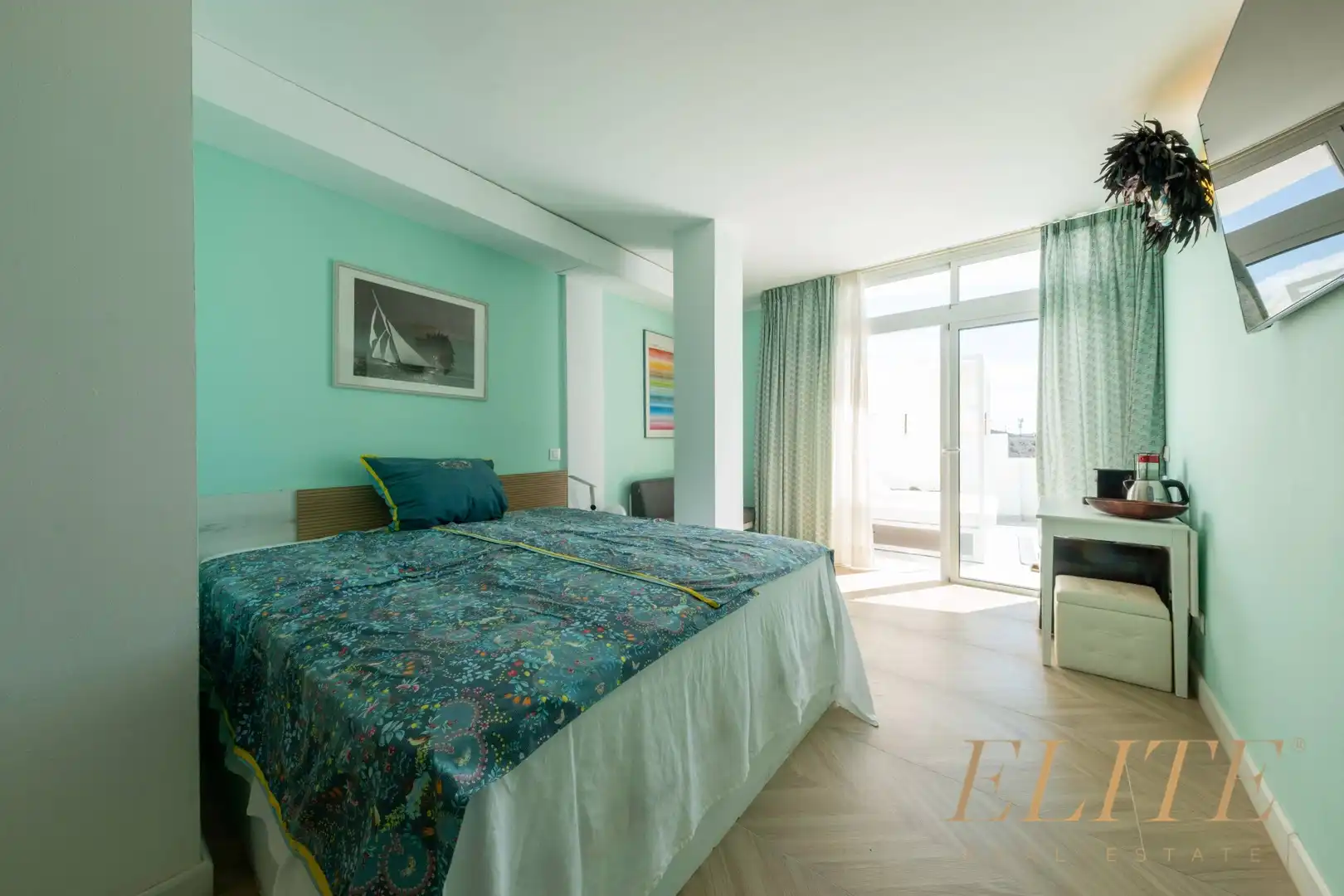 Schlafzimmer von Einfamilien-Reihenhaus zum Verkauf in Mogán mit Klimaanlage, Heizung und Terrasse
