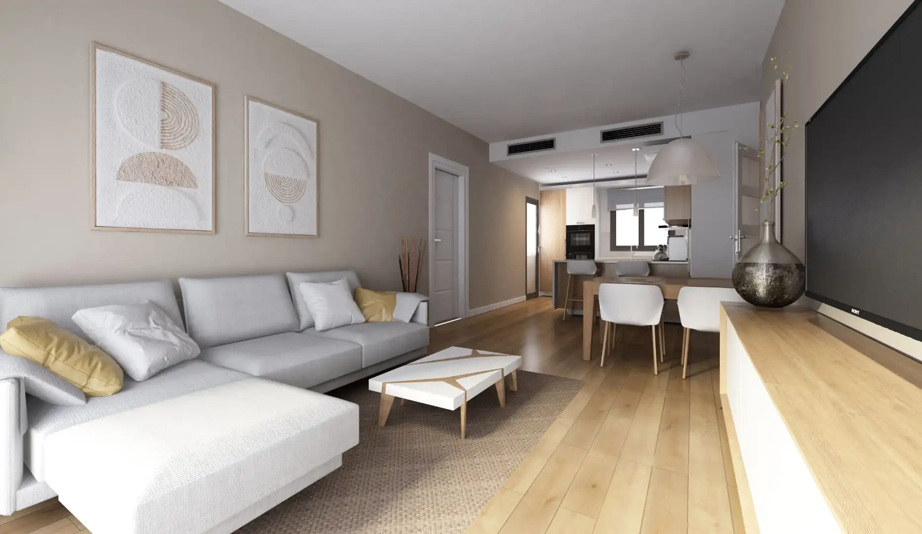 Neubau-Wohnung mit Terrasse zum Verkauf in Avinguda de Catalunya 32, imagen 2