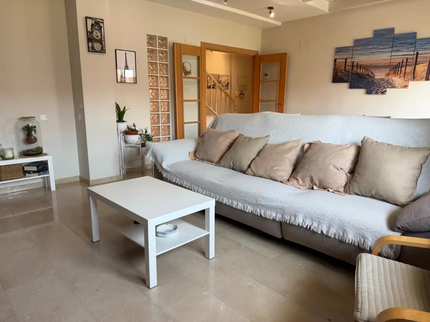 Living room of Duplexes for sale in Benetússer  with Air Conditioner and Furnished