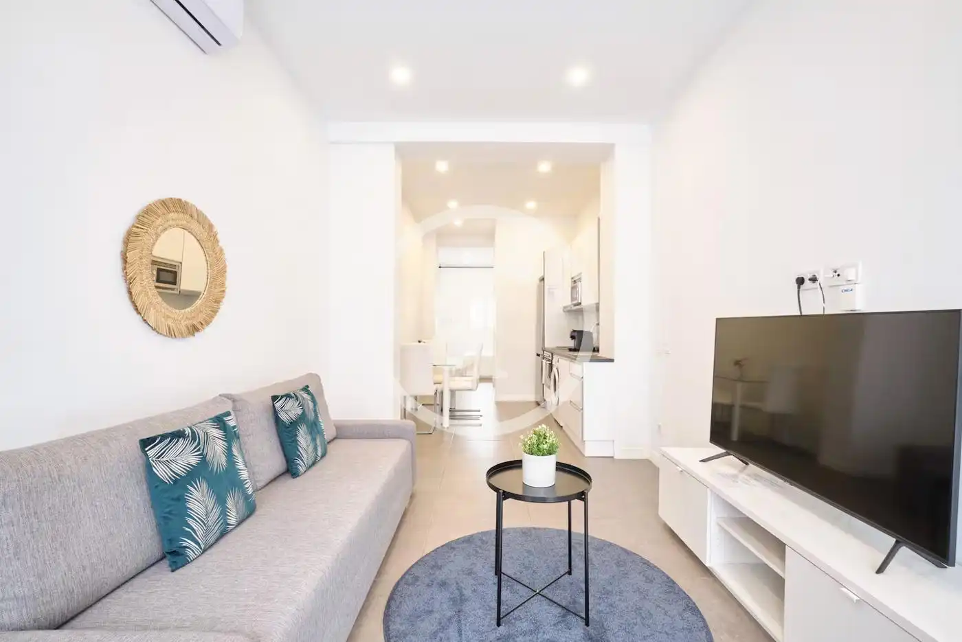 Wohnzimmer von Wohnung zur Miete in Madrid mit Klimaanlage, Heizung und Möbliert