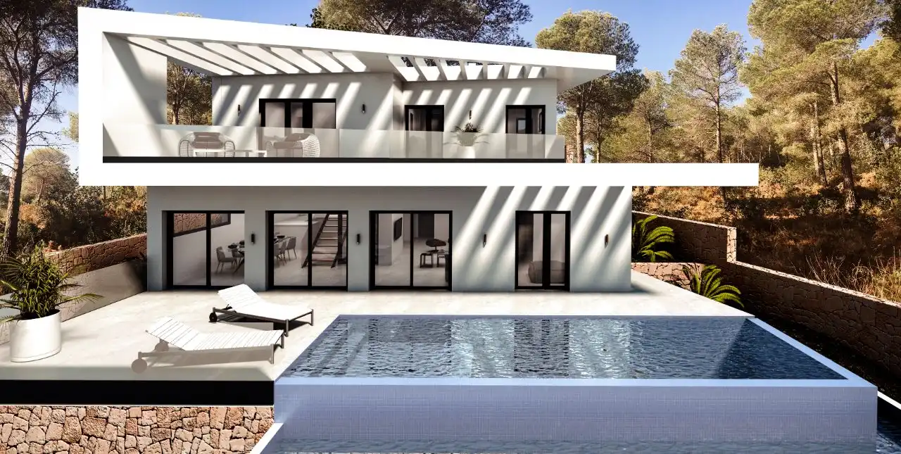 Vista exterior de Casa o chalet en venta en Altea con Aire acondicionado, Calefacción y Piscina
