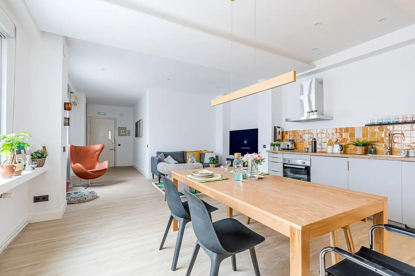 Sala d'estar de Apartament en venda en Madrid amb Aire condicionat, Calefacció i Moblat