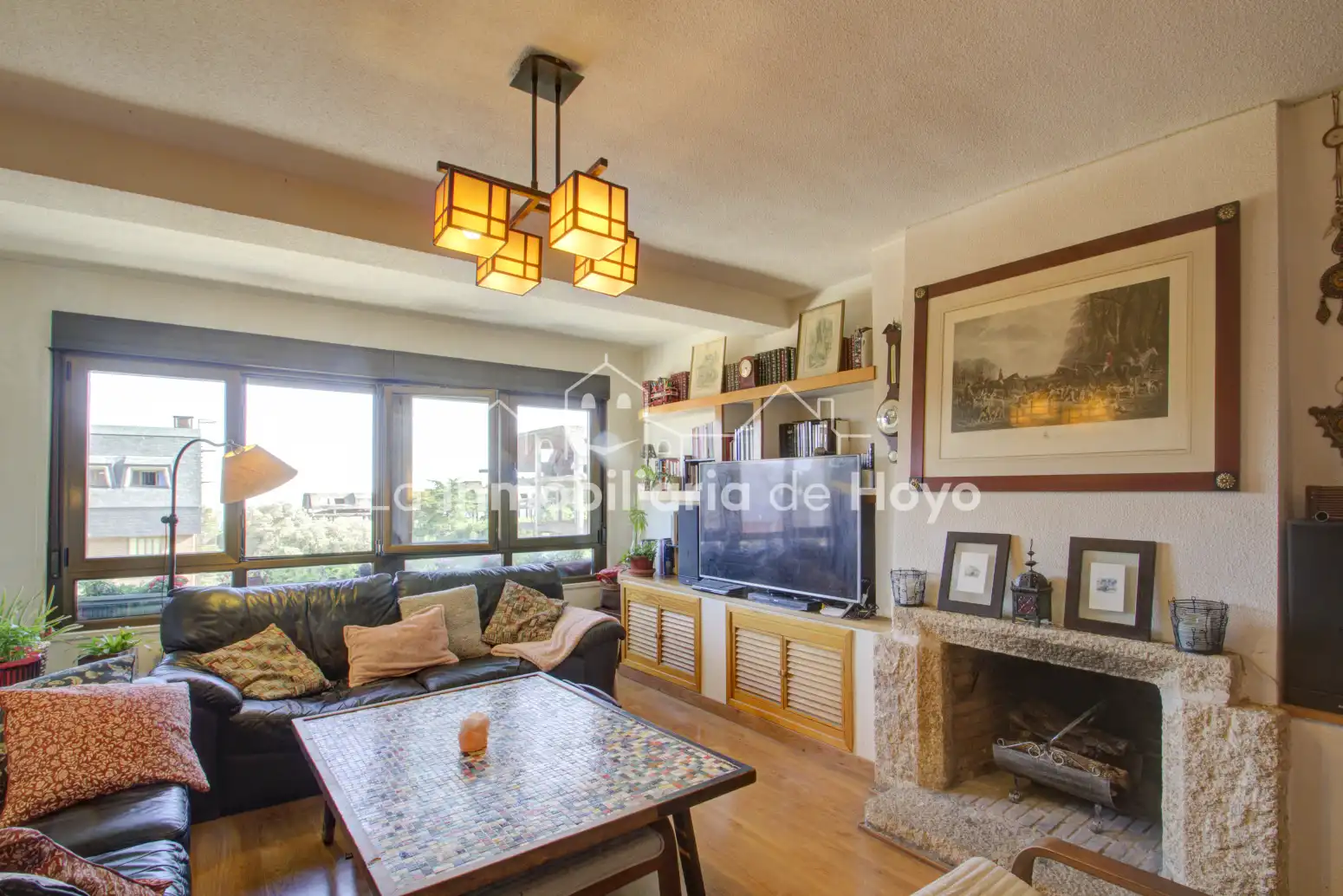 Wohnzimmer von Wohnung zum Verkauf in Hoyo de Manzanares mit Heizung, Privatgarten und Abstellraum