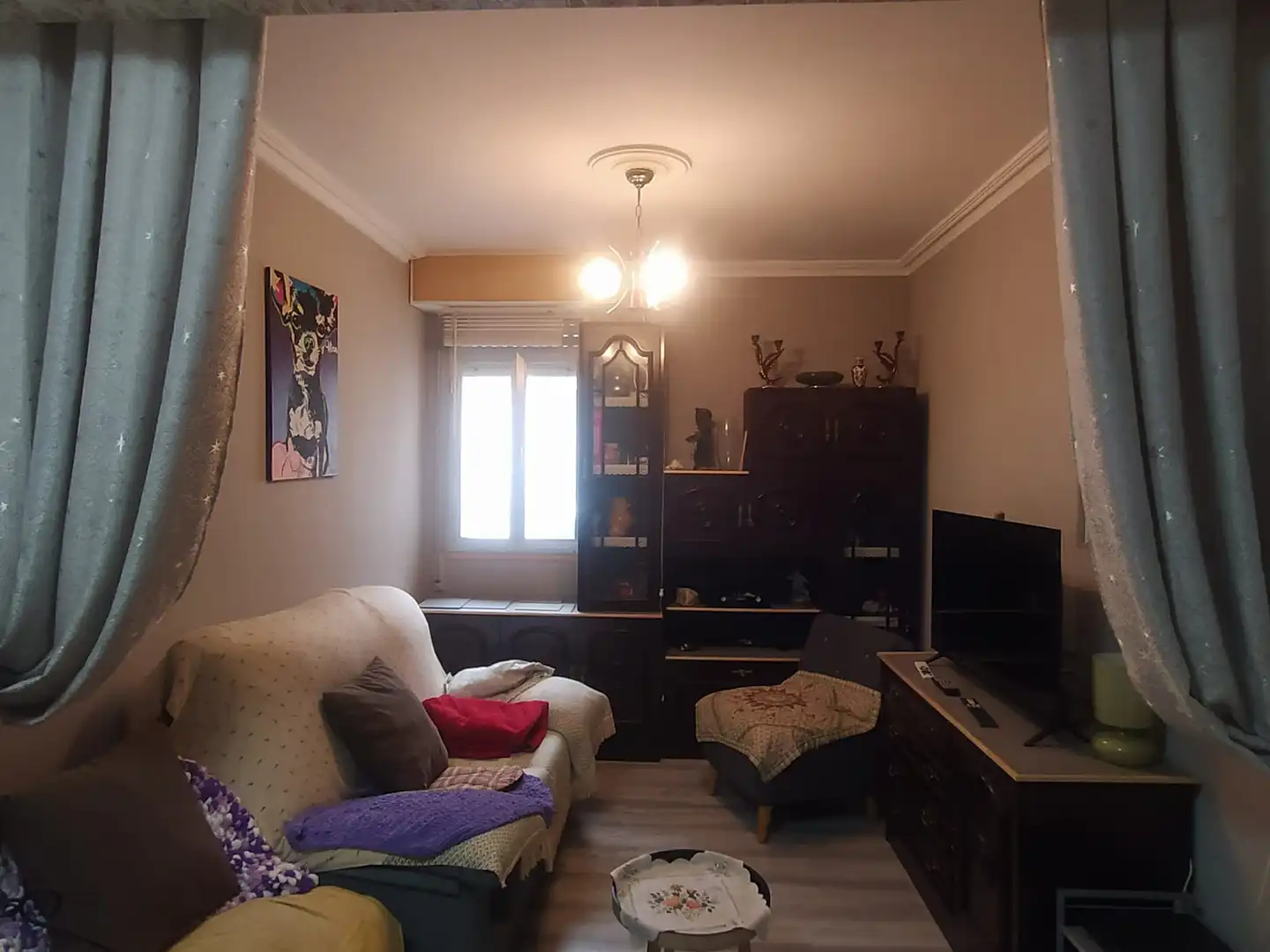 Sala de estar de Apartamento en venta en Cariño con Calefacción, Amueblado y Horno