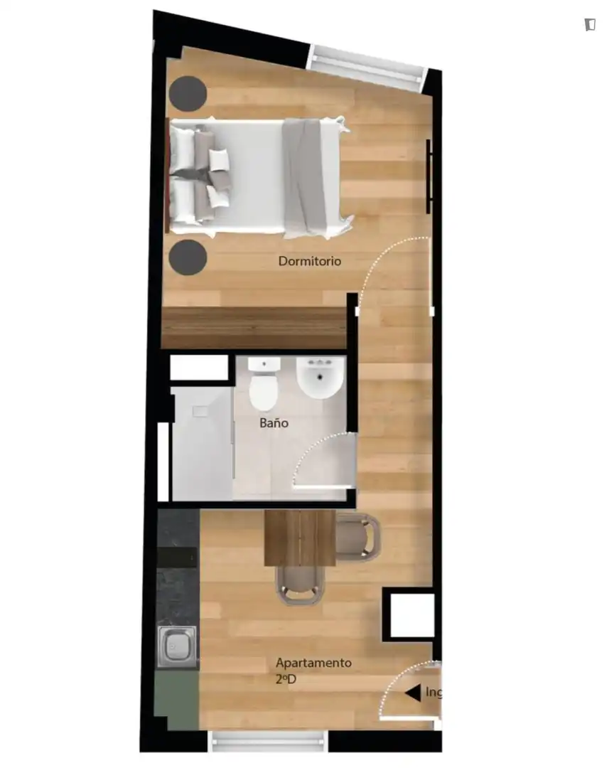 Apartamento de alquiler en Madrid con Aire acondicionado, Calefacción y Amueblado