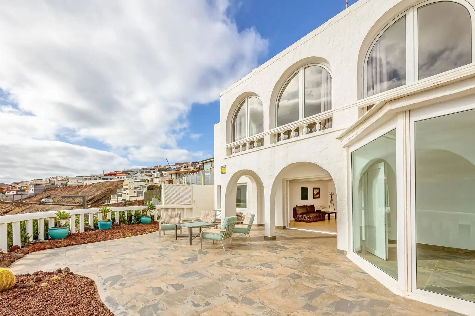 Terrassa de Casa o xalet en venda en Telde amb Aire condicionat, Jardí privat i Terrassa