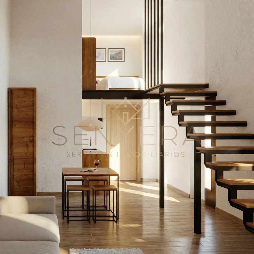 Schlafzimmer von Loft zum Verkauf in Valencia mit Klimaanlage und Möbliert