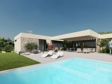 Casa aparellada amb piscina en venda a Calle Vial 2 Mosa Trajectum