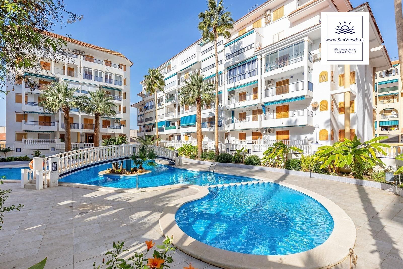 Swimming pool of Attic for sale in Torrevieja  with Air Conditioner, Heating and Private garden