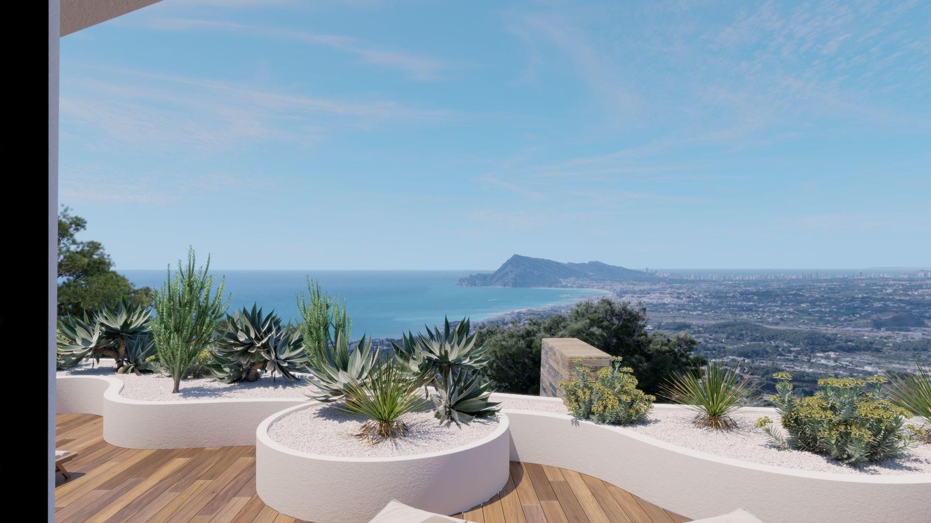 Terrassa de Apartament en venda en Altea amb Aire condicionat, Calefacció i Jardí privat