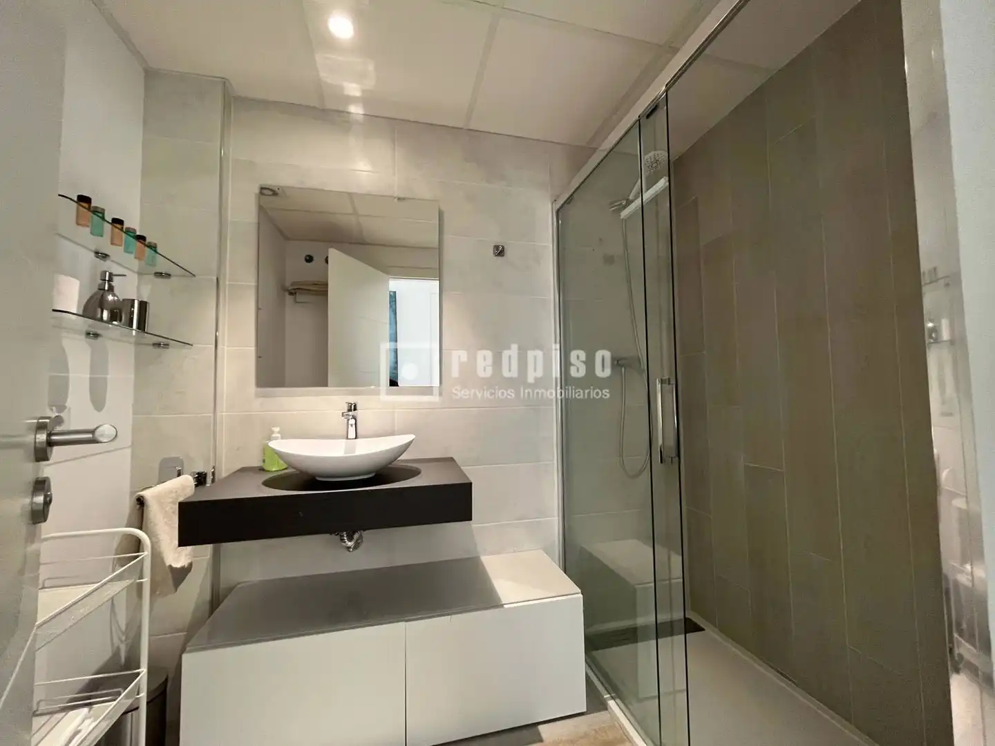 Badezimmer von Dachboden zur Miete in Málaga mit Klimaanlage, Privatgarten und Terrasse