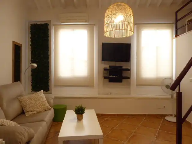 Wohnzimmer von Wohnung zur Miete in Málaga Capital mit Klimaanlage, Möbliert und Waschmaschine
