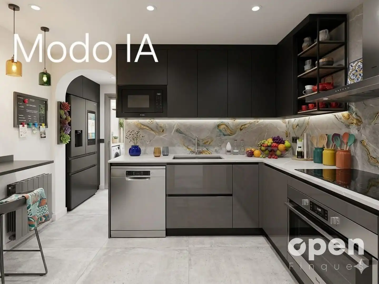 Kitchen of Flat for sale in Terrassa  with Heating and Parquet flooring