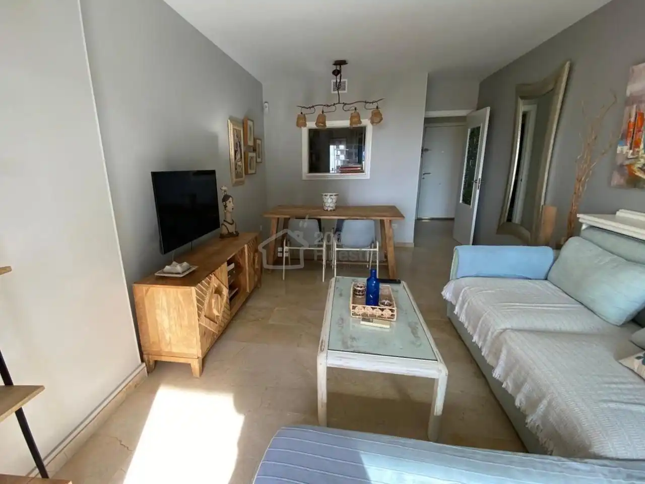 Wohnzimmer von Wohnung zum Verkauf in Villajoyosa / La Vila Joiosa mit Klimaanlage, Terrasse und Gemeinschaftspool