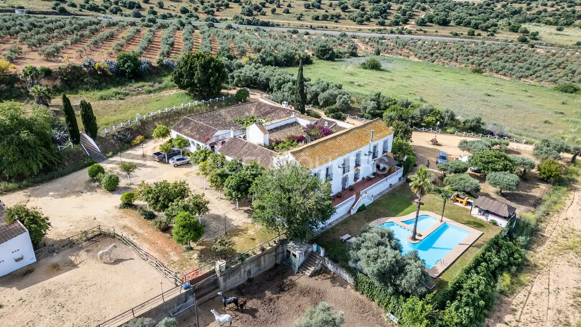 Jardí de Finca rústica en venda en Alcalá de Guadaira amb Calefacció, Jardí privat i Terrassa