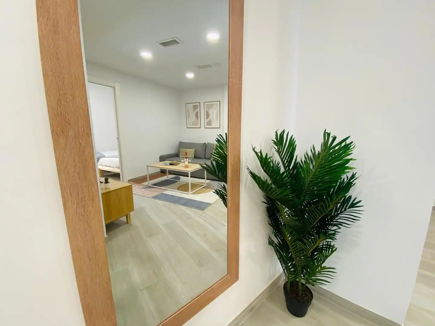 Sala de estar de Piso de alquiler en Málaga con Aire acondicionado, Calefacción y Amueblado
