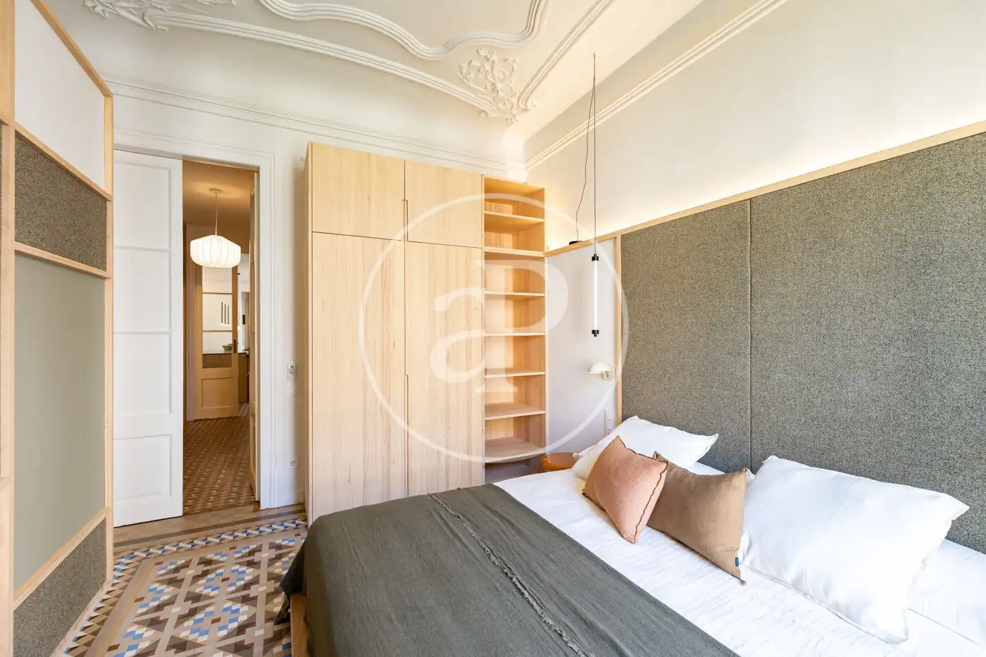 Schlafzimmer von Wohnung zum Verkauf in Barcelona mit Klimaanlage, Heizung und Möbliert