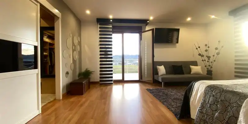 Sala de estar de Casa o chalet en venta en Siero con Jardín privado, Terraza y Trastero