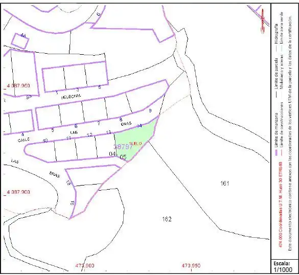 Terreno industrial en venta en Busquístar