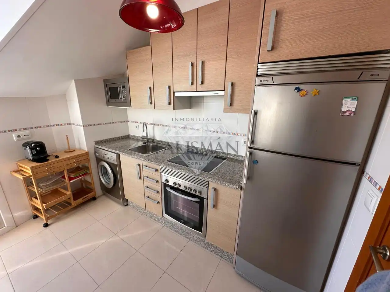 Küche von Wohnung zum Verkauf in A Illa de Arousa  mit Heizung, Abstellraum und Möbliert