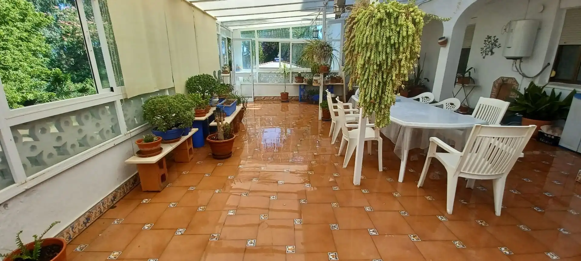 Terraza de Casa o chalet en venta en Castilblanco de los Arroyos con Aire acondicionado, Jardín privado y Terraza