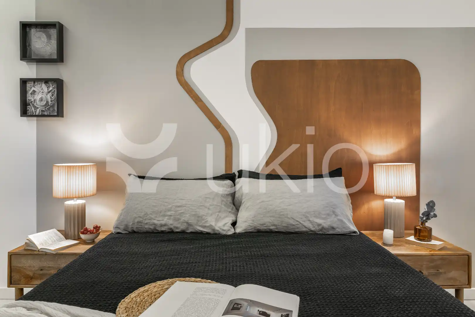 Schlafzimmer von Wohnungen zur Miete in Madrid mit Klimaanlage, Heizung und Terrasse