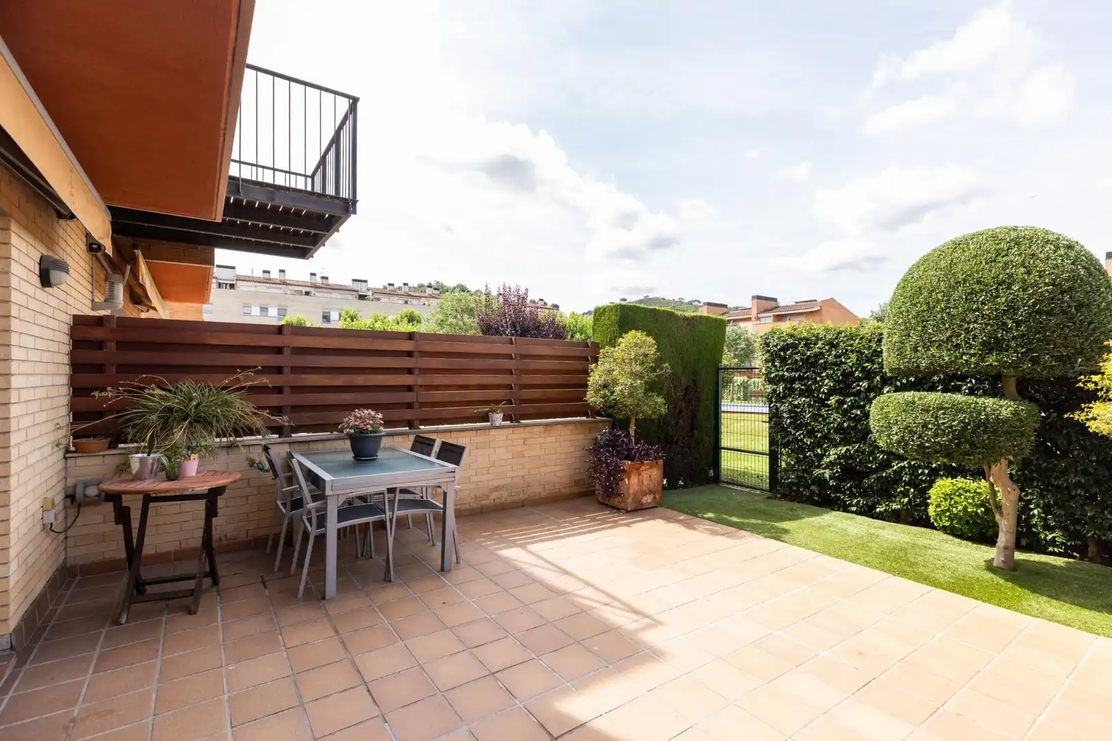Terrassa de Casa adosada en venda en Sant Fost de Campsentelles amb Calefacció, Jardí privat i Terrassa