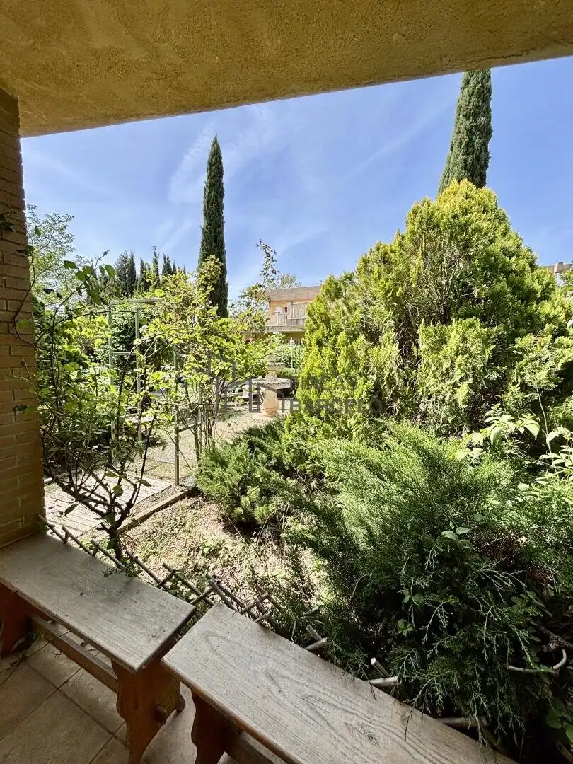 Jardín de Casa o chalet en venta en San Mateo de Gállego