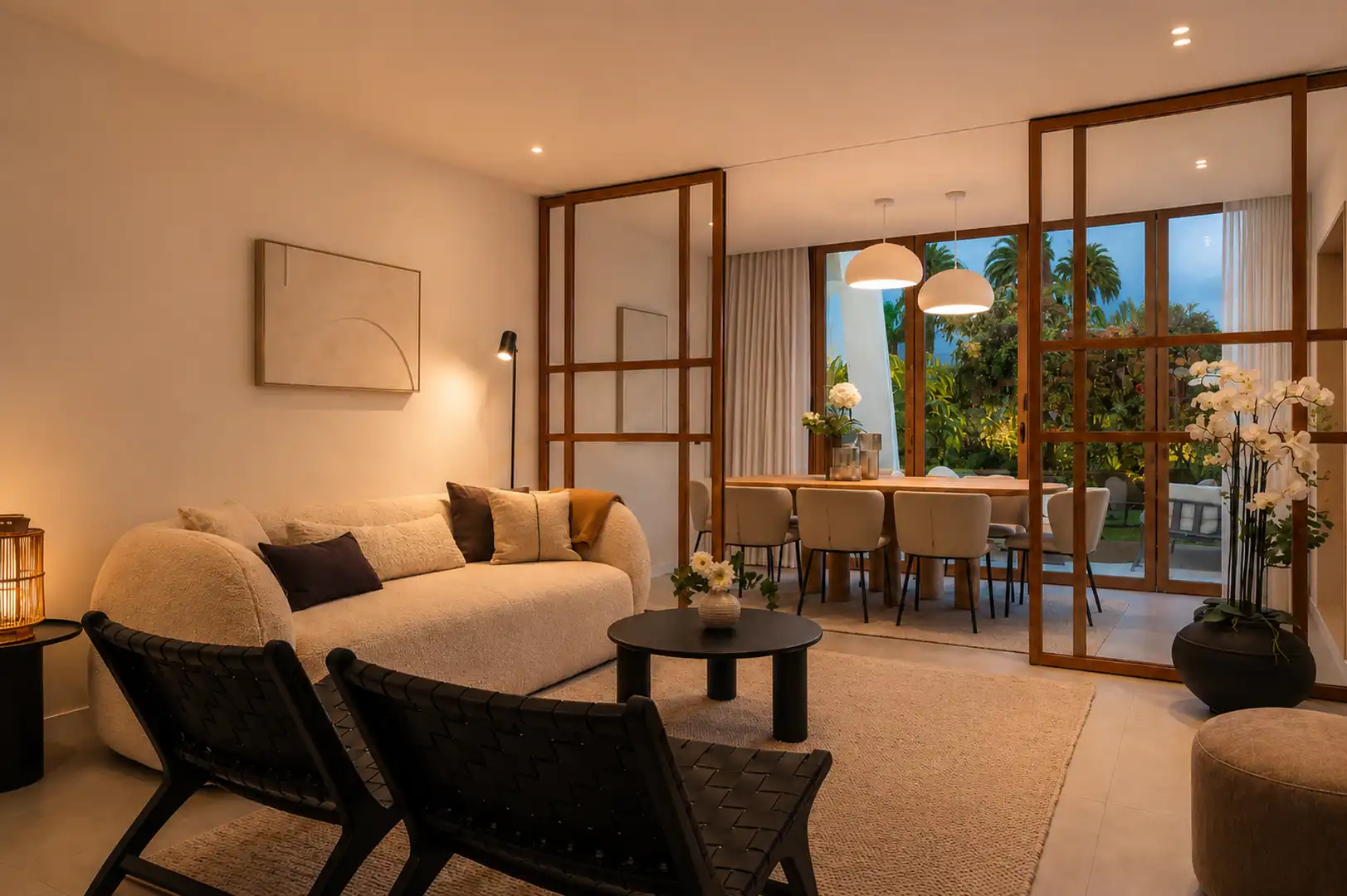 Sala de estar de Casa adosada en venta en Marbella con Terraza