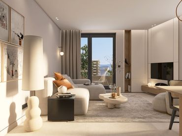 Piso de obra nueva con ascensor en venta en Avenida Reyes Católicos 1