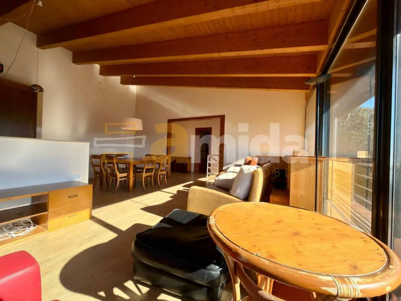 Living room of Houses for sale in Terrassa  with Heating, Private garden and Parquet flooring