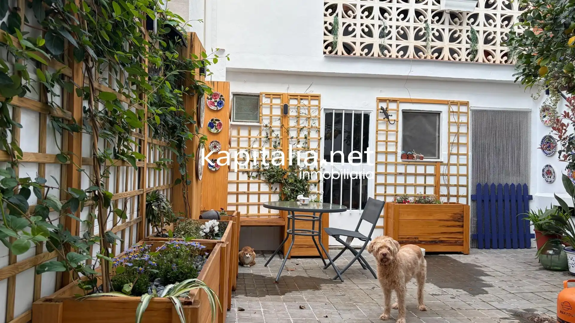 Jardín de Casa adosada en venta en Cocentaina con Aire acondicionado, Trastero y Amueblado