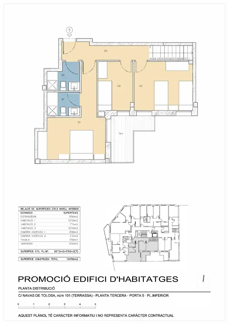 Ático en venta en Terrassa con Aire acondicionado, Parquet y Terraza