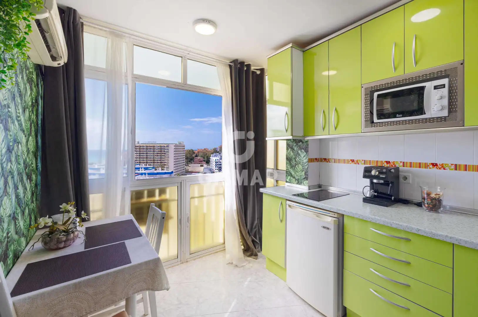 Schlafzimmer von Wohnung zum Verkauf in Benalmádena mit Heizung, Privatgarten und Schwimmbad