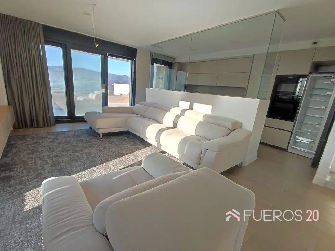 Sala de estar de Casa adosada en venta en Zierbena con Calefacción, Jardín privado y Terraza