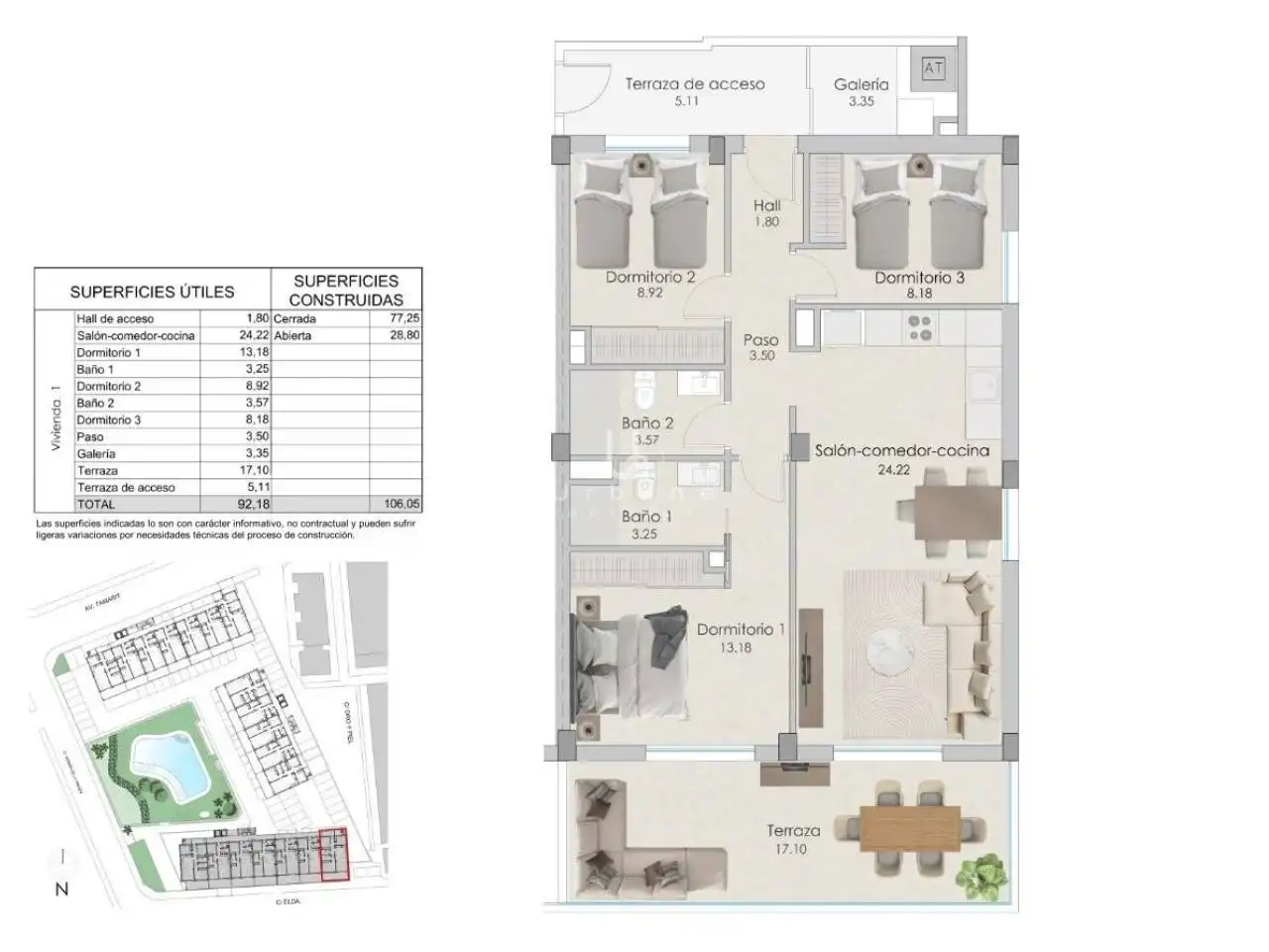 Apartament en venda a Calle Elda, Playa Tamarit - Playa Lissa
