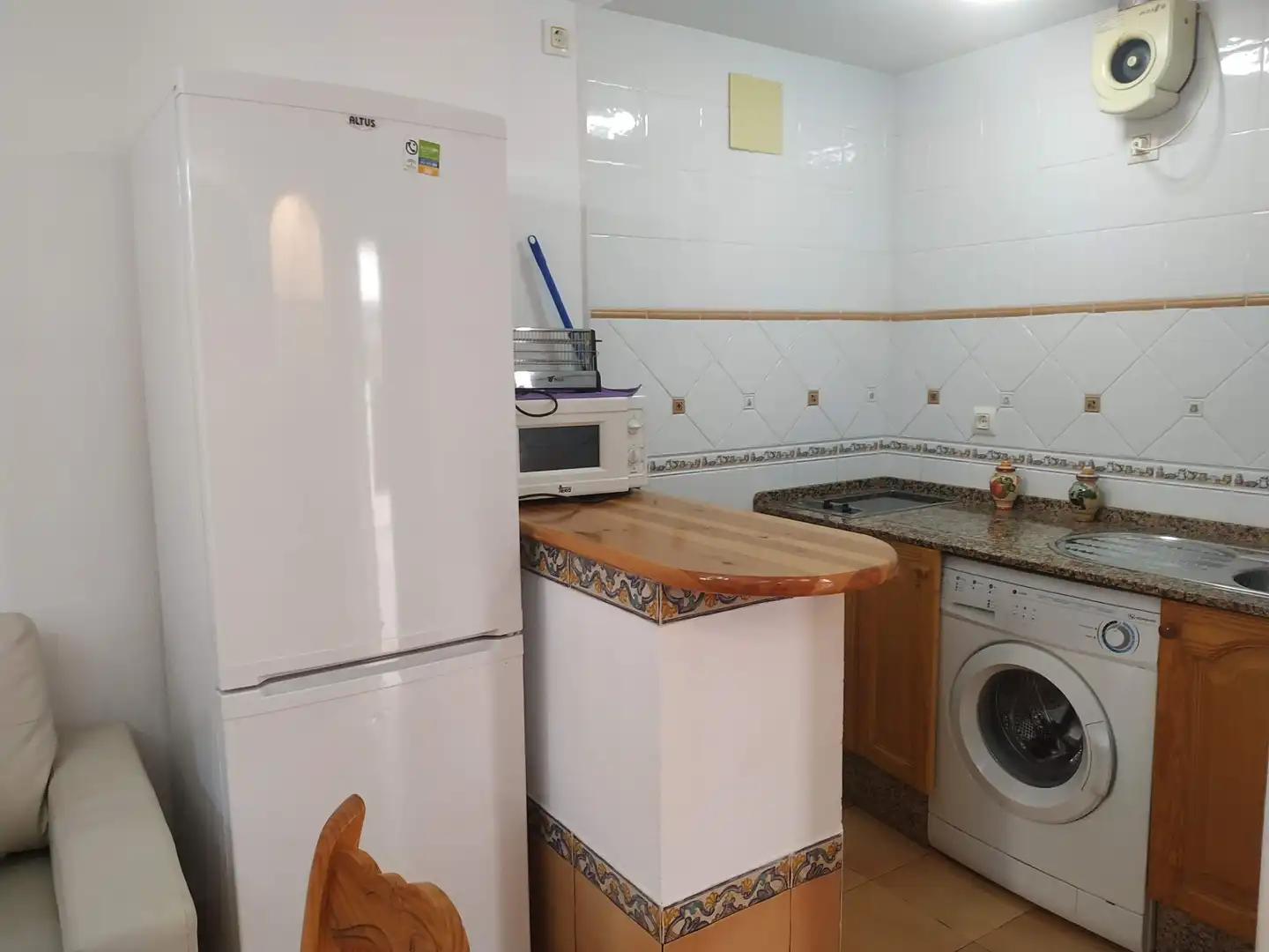 Cocina de Apartamento de alquiler en Sanlúcar de Barrameda con Aire acondicionado, Calefacción y Terraza