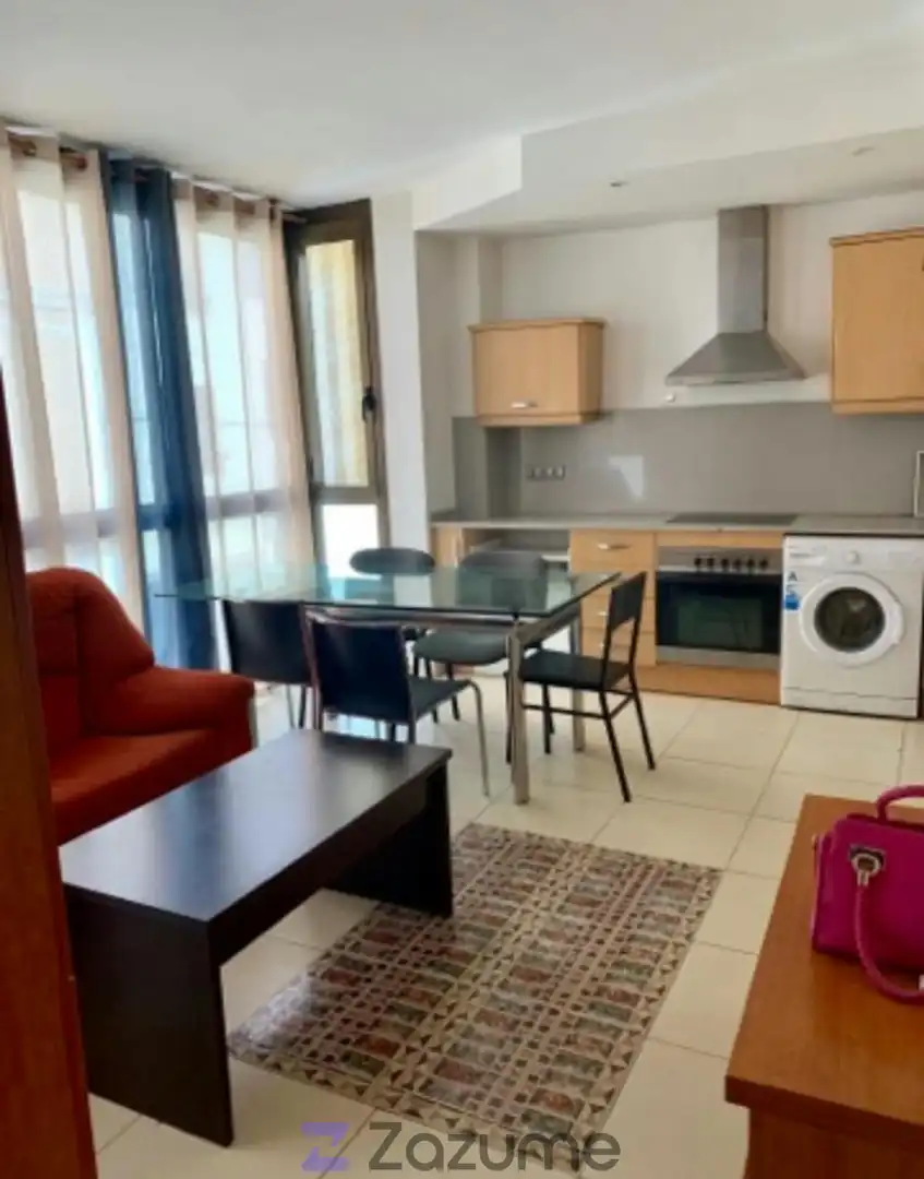 Kitchen of Flat for rent in Castellón de la Plana / Castelló de la Plana  with Air Conditioner, Furnished and Oven