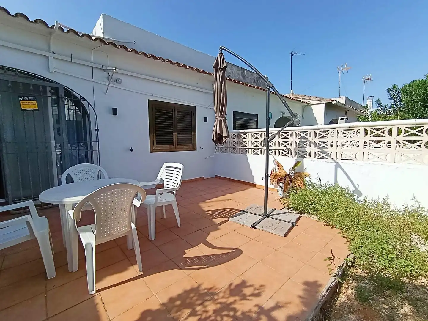 Terrassa de Casa adosada de lloguer en Dénia amb Aire condicionat, Calefacció i Jardí privat