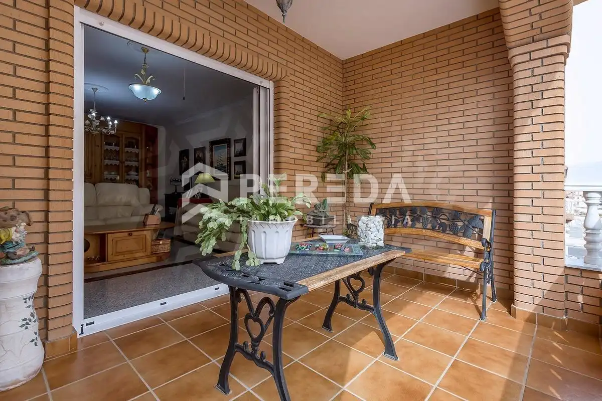Terraza de Casa adosada en venta en Roquetas de Mar con Aire acondicionado, Jardín privado y Terraza