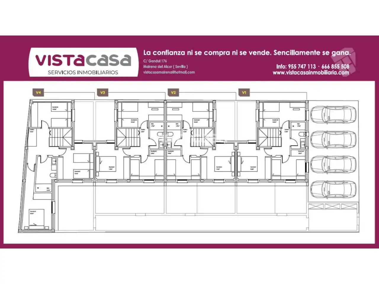 Casa adosada en venta en El Viso del Alcor con Aire acondicionado, Calefacción y Terraza