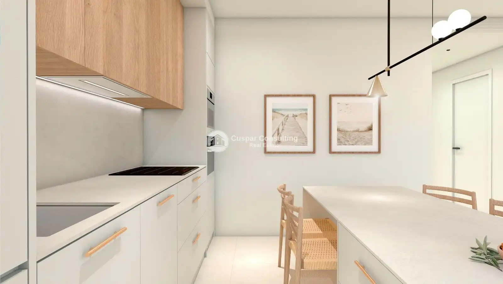 Cuina de Apartament en venda en Pilar de la Horadada amb Aire condicionat, Calefacció i Jardí privat