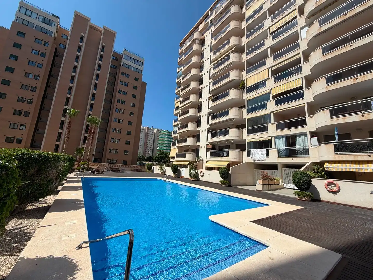 Swimming pool of Flat for sale in Villajoyosa / La Vila Joiosa  with Air Conditioner and Community pool