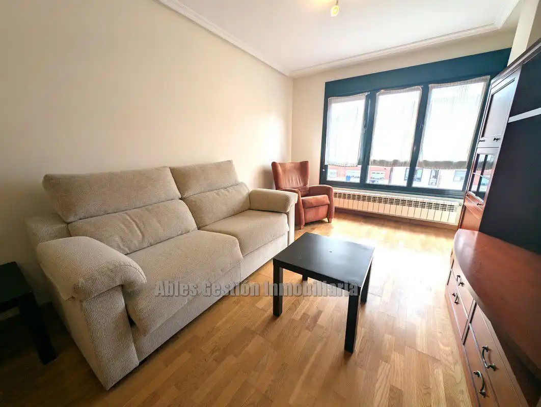 Sala de estar de Piso de alquiler en Siero con Calefacción, Parquet y Trastero