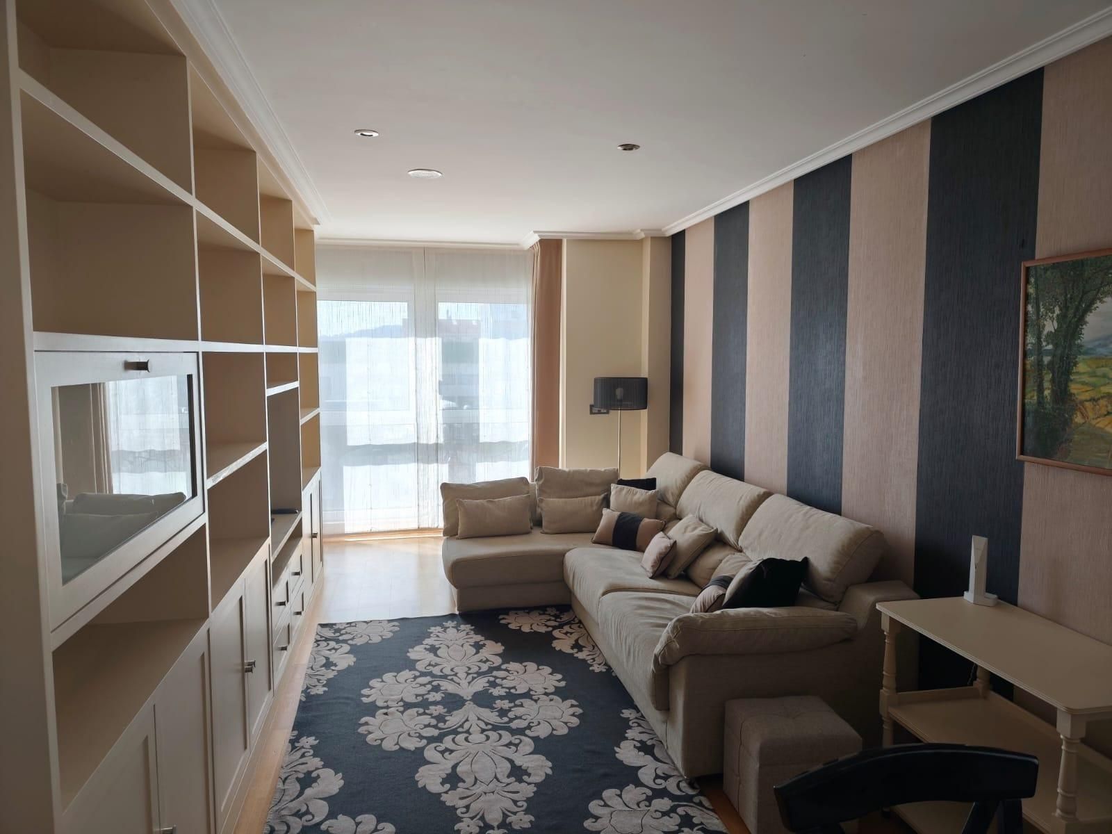 Living room of Flat for rent in A Coruña Capital   with Heating, Storage room and Furnished