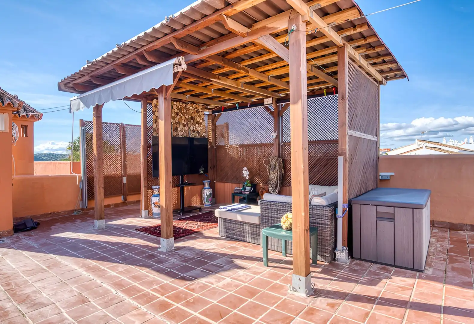 Terrace of Attic for sale in Manilva  with Air Conditioner, Terrace and Swimming Pool