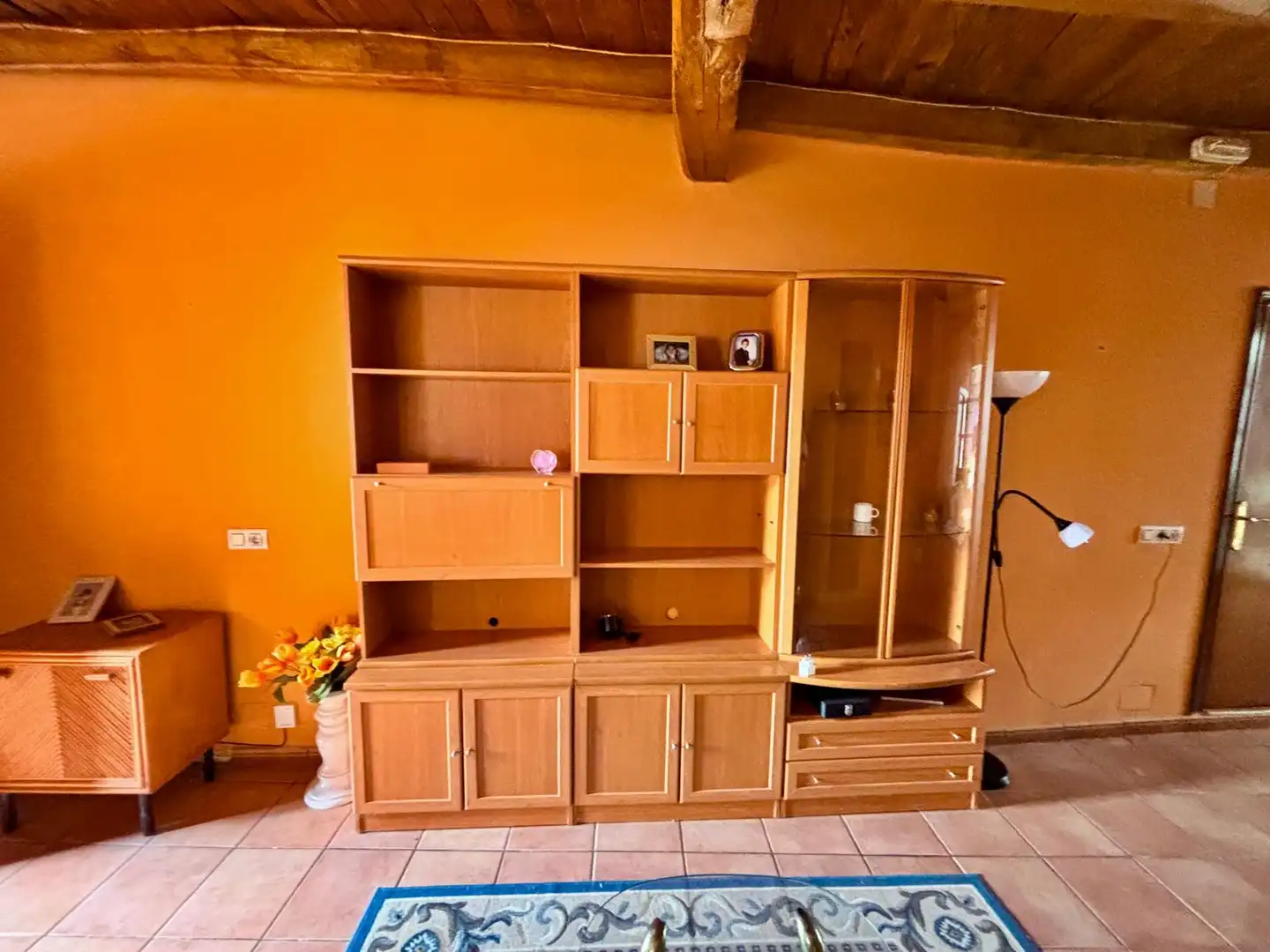 Sala d'estar de Casa o xalet en venda en Santa Elena de Jamuz amb Calefacció, Moblat i Forn