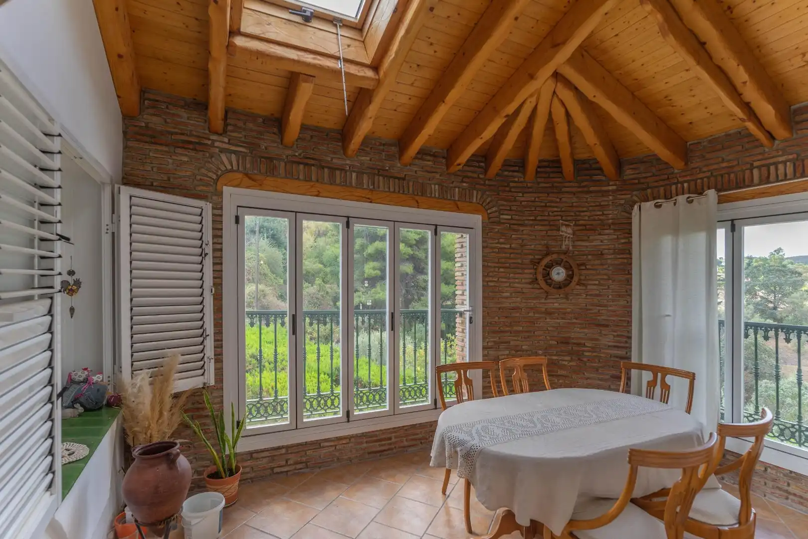 Esszimmer von Haus oder Chalet zum Verkauf in Alhaurín El Grande mit Klimaanlage, Privatgarten und Terrasse
