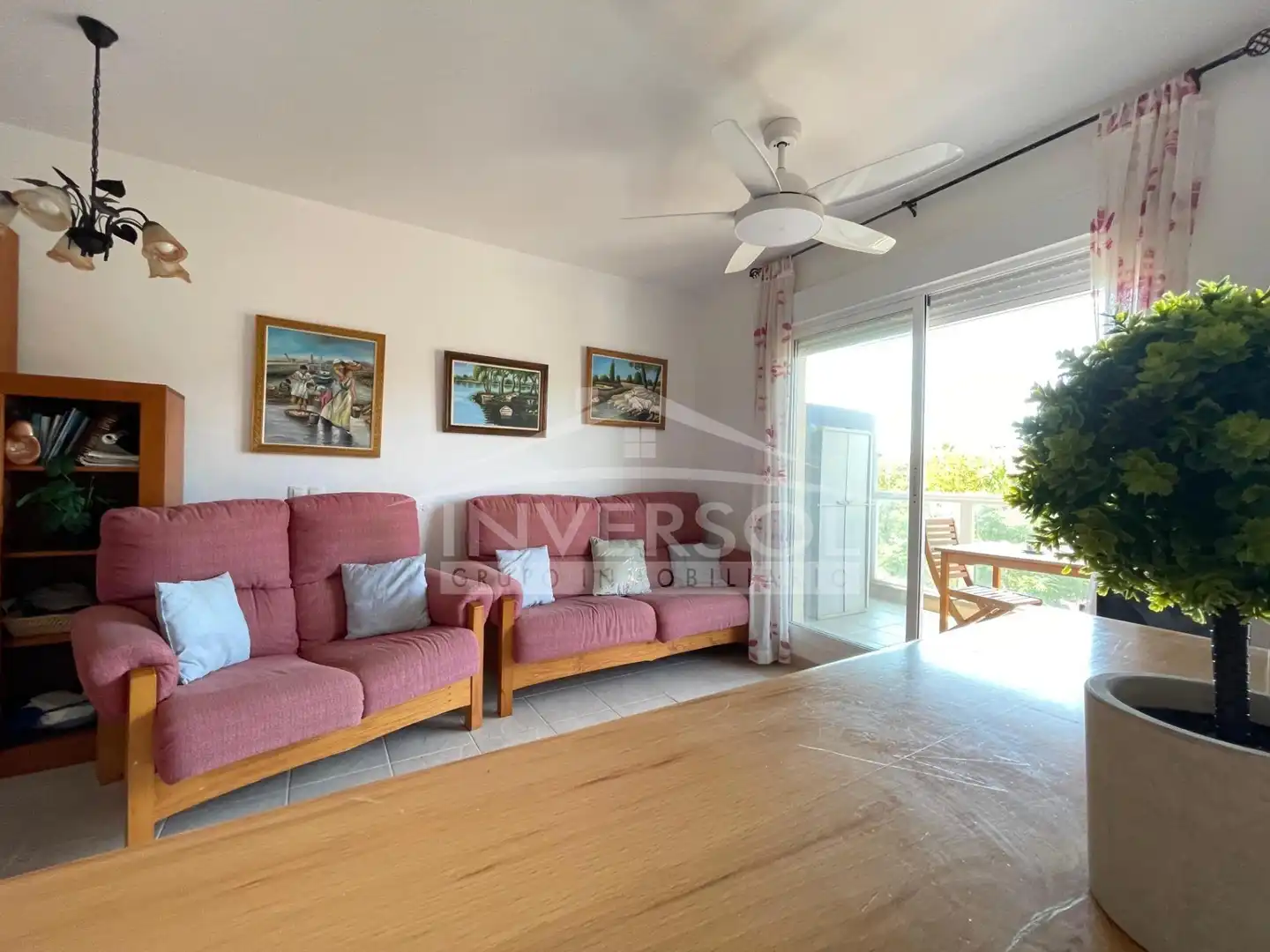 Sala de estar de Piso en venta en El Ejido con Terraza, Amueblado y Horno
